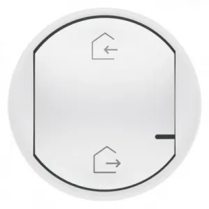 Коллекция умных устройств Celiane with NETATMO.Лицевая панель для главного беспроводного выключателя Я дома/Я вне дома.Цвет Белый