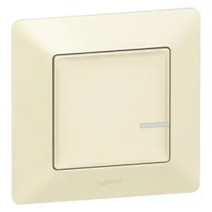 Коллекция умных устройств Valena Life with NETATMO.Умный проводной выключатель с опцией светорегулирования 5-300 Вт 230В.Цвет Слоновая кость
