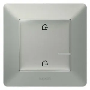 Коллекция умных устройств Valena Life with NETATMO.Главный беспроводной выключатель Я дома/Я вне дома.Цвет Алюминий