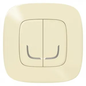 Коллекция умных устройств Valena Allure with NETATMO.Умный беспроводной выключатель 2-клавишный.Цвет Слоновая кость