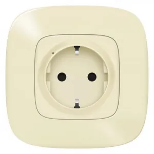 Коллекция умных устройств Valena Allure with NETATMO.Умная розетка 2К+З 16А 230В.Цвет Слоновая кость