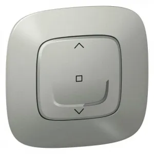 Коллекция умных устройств Valena Allure with NETATMO.Умный выключатель рольставней 500 ВА 230В.Цвет Алюминий