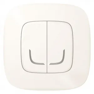 Коллекция умных устройств Valena Allure with NETATMO.Умный беспроводной выключатель 2-клавишный.Цвет Жемчуг