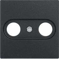 Накладка на телевизионную розетку Jung ECO PROFI, скрытый монтаж, черный матовый, EP561BFPLTVSWM