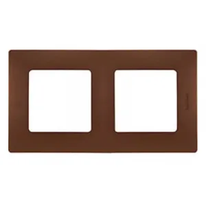 Рамка 2 поста Legrand ETIKA, какао, 672572