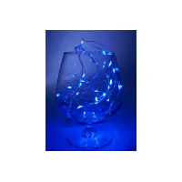 Гирлянда линейная CL570 20LED синий батарейки 2АА 2м +500mm провод