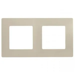 Рамка 2 поста Legrand ETIKA, слоновая кость, 672512