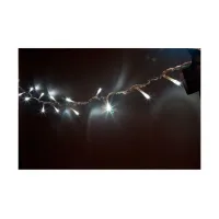 Гирлянда линейная CL03 40LED 2700K 4м +1.5м (с контроллером) зеленый шнур