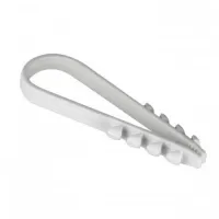 Дюбель-хомут для круглого кабеля (19-25мм) белый (50шт.) EKF