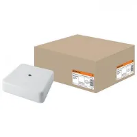 Коробка распаячная открытой проводки TDM 100х100х29 белый