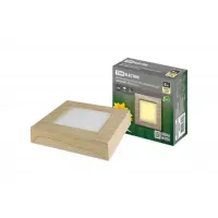 Светильник накладной светодиодный TDM СПО (сосна) 6 Вт 120*120*32 мм 3000К квадрат