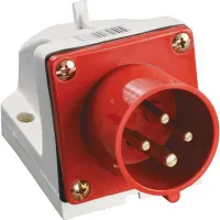 Вилка стационарная 3Р+РЕ 16А 380В IP44 ИЭК
