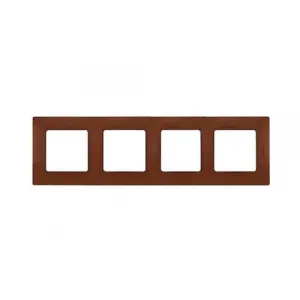 Рамка 4 поста Legrand ETIKA, какао, 672574