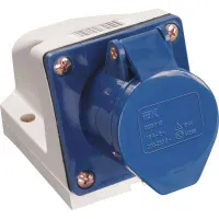 Розетка стационарная 2Р+РЕ 32А 220В IP44 ИЭК