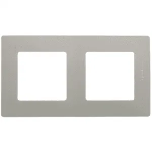 Рамка 2 поста Legrand ETIKA, светлая галька, 672522