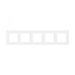 Рамка 5 постов Legrand ETIKA, белый, 672505