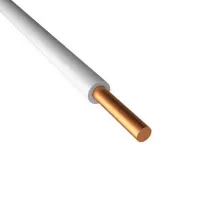 Провод установочный ПВ-1 6 (ПУВ 6) белый ГОСТ (кратно 10), БРЭКС