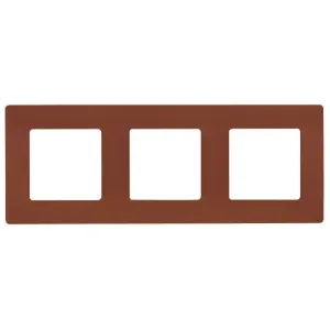 Рамка 3 поста Legrand ETIKA, какао, 672573