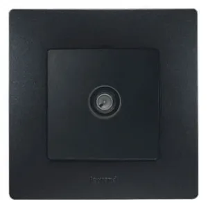 Розетка TV Legrand ETIKA, оконечная, звезда, антрацит, 672651