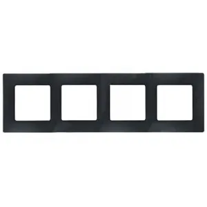 Рамка 4 поста Legrand ETIKA, антрацит, 672584