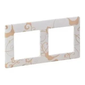 Рамка 2 поста Legrand VALENA LIFE, ампир белый, 754102