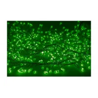 Внутренняя IP20 Гирлянда "Мишура LED"  3 м  прозрачный ПВХ, 288 диодов, цвет зеленый