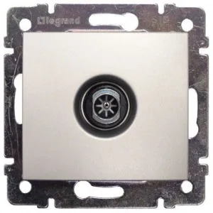 Розетка TV Legrand VALENA CLASSIC, оконечная, алюминий, 770130