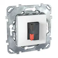 Аудио-розетка Schneider Electric UNICA, белый, MGU5.486.18ZD