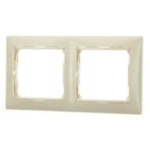 Рамка 2 поста Legrand VALENA CLASSIC, слоновая кость, 774352