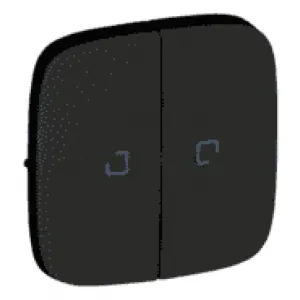 Клавиша двойная с линзами Legrand VALENA ALLURE, антрацит, 755228