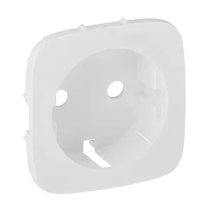 Накладка на розетку Legrand VALENA ALLURE, с заземлением, белый, 755255