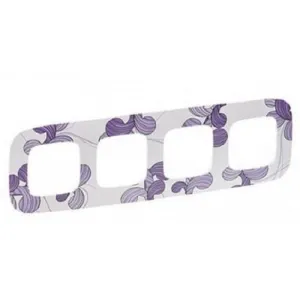 Рамка 5 постов Legrand VALENA ALLURE, флора, 754365