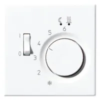 Накладка на термостат Jung LS 990, скрытый монтаж, белый, LSFTR231PLWW