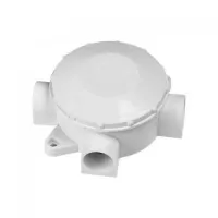 Коробка распаячная открытой проводки карболитовая 4-х рожковая 70х30 белый