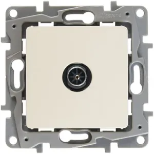 Розетка TV Legrand ETIKA, оконечная, звезда, бежевый, 672351