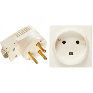 Розетка 2К+З 32 А + Вилка 2К+З 32 A Quteo IP 20 белый Legrand 782222