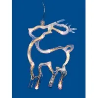 Фигура ULD-H1419-010/STA/3AAA WARM WHITE IP20 DEER Олень 3AAA (не в/к) 14х19см подвес 10 LED провод прозр. Uniel UL-00007252