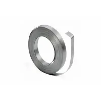 Лента хомутная неперфорированная 15х0,55 мм, оцинк. (5 м) - накл. Tech-Krep