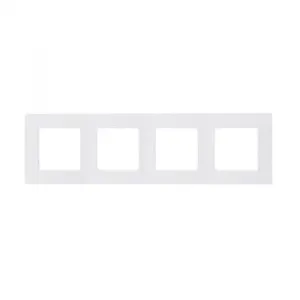 Рамка 4 поста Legrand ETIKA, белый, 672504