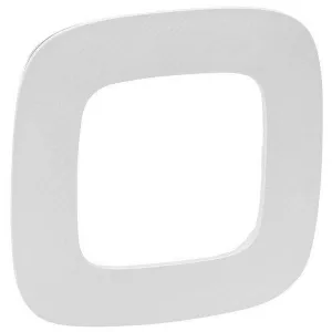 Рамка 1 пост Legrand VALENA ALLURE, белое тиснение, 754371